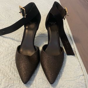 Sparkly black heels